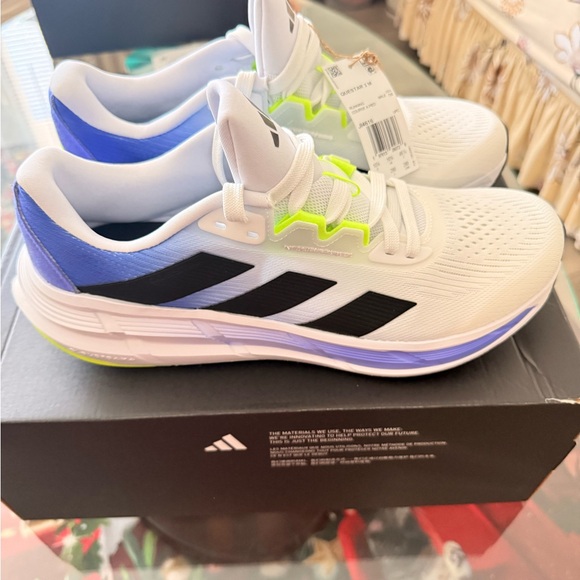 adidas Other - Adidas Questar 3 running sneakers White and Lime Green Sneakers size 12 or 28cm